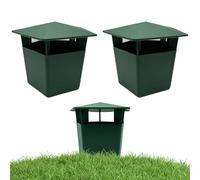 Trampa para caracoles: concha de caracol portátil reutilizable, concha sintética ABS de 12,5x10 cm, receptor de cebo de cerveza verde, control de plagas ligero de 70 g | Unidad de protección para jard