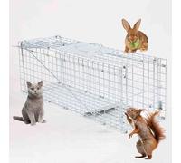 Trampa para Gatos callejeros, Trampa para Conejos, Plegable al Aire Libre, Adecuada para Conejos, Gatos callejeros, Jaula de Almacenamiento para Mascotas de Pollo ()