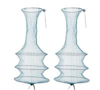 Trampa para Peces, Cesta telescópica Plegable for Peces, Varios Niveles, Gran Capacidad, configuración rápida, Flujo de Aire