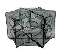 Trampa para Peces Plegable Automática de 6/12 Agujeros, Camarón, Pececillo, Cangrejo, Cangrejo, Cebos, Trampa de Malla Fundida, Jaula de Cebo Portátil, Trampas, Red de Pesca Mágica(12 Holes)