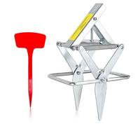 Trampa para Topos de Tijera Resistente para césped, Acero galvanizado, Reutilizable, trampas para Topos Que Funcionan Mejor para Matar Gophers, fácil instalación en un Solo Paso