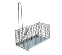Trampa Ratas Jaula Metal Completa 21x10x10 cm
