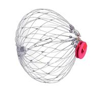 Trampas de cangrejos de acero inoxidable resistentes a la corrosión, jaula de pesca de expansión automática para océanos, jaula de cangrejos a prueba de óxido con estructura de alambre reforzado