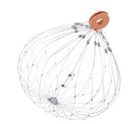 Trampas de cangrejos de acero inoxidable resistentes a la corrosión, jaula de pesca de expansión automática para océanos, pesca pesada, jaula de cangrejos