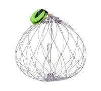 Trampas de cangrejos de acero inoxidable resistentes a la corrosión, jaula de pesca de expansión automática para océanos, pesca pesada, jaula de cangrejos