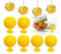 Trampas para Mosquito Bola, 6 piezas bola para atrapar moscas, Bola para moscas de fruta, Trampa de Esfera pegajosa, Trampa Fora Moscas de Fruta, para Interiores y Exteriores Casas Plantas