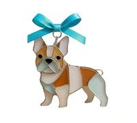 Trampero de luz con Forma de Perro de Hermoso diseño, características acrílicas, patrón Festivo Colorido para Adorno de Ventana, Captura de luz de Felicidad para Perros