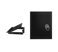 Trampilla 15x15 20x20 30x30 40x40 50x50 60x60 Trampillas De Inspección Grises - Mecanismo De Fácil Apertura Por Presión - Tapa Cuadro Electrico Panel De Acceso Impermeable(Black,55x60cm/22"x24")