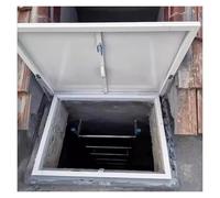 Trampilla Acceso al Techo Ventilación Roof Security Door Emergency Access Windows Cover Azotea(45x45cm/1.48x1.48ft)