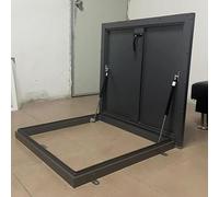 Trampilla de Acceso a Techo de Acero galvanizado, Cubierta de claraboya de ático Segura con pestillo de Puerta para Mantenimiento y Seguridad.