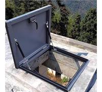 Trampilla De Acceso Al Techo, Claraboyas Y Ventanas De Techo Grandes, Plataforma Galvanizada Para Trampilla De Techo Trampilla De Escape Para Techo Plano De Sótano(80x80cm/31.5x31.5in)