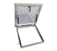 Trampilla De Acceso Al Techo Comercial Con Cerradura Trampilla De Acceso Al Techo Puerta De Acceso Al Techo Resistente Al Fuego for Acceso Y Seguridad Al Ático Del Almacén(27.6x27.6IN/70x70CM)