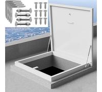 Trampilla de Acceso al Techo - Ventana de Salida de 34x34 Pulgadas para ático, sótano, Bodega y callejones - Tapa de alcantarilla Duradera para fácil Acceso y Seguridad