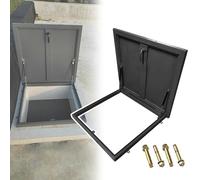 Trampilla De Acceso Al Tejado Acero Galvanizado - Panel De Acceso Al Techo - Cielo Ventana Puerta De Seguridad - Pozo/Sótano(95x95cm/37.4x37.4in)