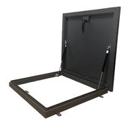 Trampilla de acceso al tejado, Cubierta for trampilla de techo metal, gris, varios tamaños(55 * 55cm)