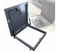 Trampilla de acceso al tejado galvanizada, trampilla de acceso al tejado comercial de alta resistencia, con barras de soporte, para áticos, sótanos y bodegas. 100X100CM