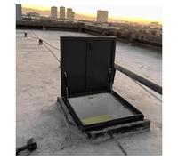 Trampilla De Acceso Al Tejado Puerta De Seguridad, Comercial Acero Galvanizado Tapa De Mantenimiento Para Claraboya, Entrada Al Techo Cubierta Impermeable Para El Hogar Industria(55x75cm)