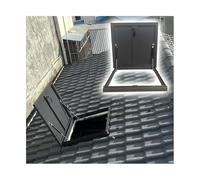Trampilla de acceso al tejado, Puerta de tormenta con cerradura, trampilla techo, cubierta salida escalera ático Metal, tragaluz a prueba lluvia, aleación aluminio, varios tamaños(70 * 70cm)