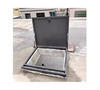 Trampilla de acceso al tejado, Tamaños múltiples bloqueables del tragaluz ático de la cubierta portilla tejado puerta tormenta metal(75 * 75cm)