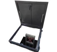 Trampilla de acceso al tejado, Tamaños múltiples de la cubierta bloqueable del tragaluz portilla tejado aleación aluminio(95 * 95cm)