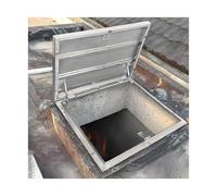 Trampilla de acceso al tejado, Tamaños múltiples de la cubierta del tragaluz ático portilla tejado acero inoxidable(75 * 75cm)