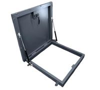 Trampilla de acceso al tejado, trampilla para tejado de acero galvanizado con recubrimiento en polvo, ventana de instalación en cubierta, para ático, sótano, bodega abovedada, puerta para esp 55X55CM