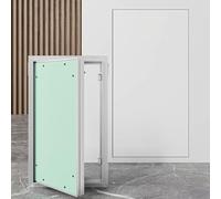 Trampilla De Acceso Invisible Para Pladur Puerta De Revisión Pared Techo Montaje Ras Con Apertura A Presión Muelle Pintable Placa De Yeso Marco Aluminio Reforzado(WxH-66x117cm)