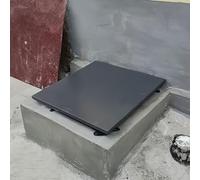 Trampilla de Acceso Rectangular Duradera para Techo, claraboya y Tapa de ático, trampilla de Acceso a Cubierta de Barco (Gris, 65 cm/25,6 Pulgadas) - Diseño de elevación hacia Arriba para FA