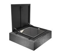 Trampilla de acero para tejado, Escotilla de acceso for mantenimiento techo aluminio con manija y sellos bloqueables, varios tamaños(70x70cm)