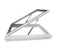 Trampilla de acero para tejado, Tamaños múltiples blancos de la cubierta aluminio ventana del tragaluz for ventilación tejado(LxW 60x100cm/23.6x39.4in)