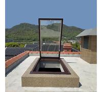 Trampilla de acero para tejado, Tamaños múltiples de cristal moderados aluminio la ventana del tragaluz portilla tejado acceso ático(28x40in(71x102cm))