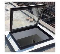 Trampilla de acero para tejado, Tamaños múltiples ventilados manuales del negro de la ventana tejado tragaluz(78x98cm)