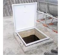 Trampilla de acero para tejado, Trampilla de tejado metal con cerradura y manija, varios tamaños(45x60cm/17.7x23.6in)