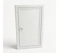 Trampilla de Inspección de Aluminio con Anillo de Tirar, Panel de Acceso para Pared de Yeso y Pladur, Puerta de Acero Galvanizado, Empotrado, Blanco(24x44in/61x112cm)