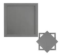 Trampilla de Inspección de Aluminio para Techo de Pladur, Panel de Acceso Elevable, Puerta de Revisión Oculta Empotrada, Registro de Mantenimiento para Falso Techo(Gris,70x80cm)