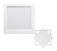 Trampilla de Inspección de Aluminio para Techo de Pladur, Panel de Acceso Elevable, Puerta de Revisión Oculta Empotrada, Registro de Mantenimiento para Falso Techo(White,80x110cm)