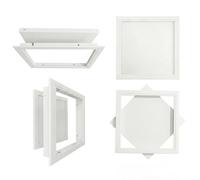 Trampilla de Inspección de Aluminio para Techo Falso, Panel de Acceso Registrable para Pladur, Registro Desmontable con Diseño Oculto y Chapa Galvanizada(White,60x70cm)
