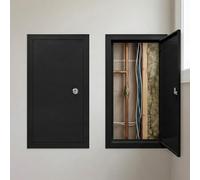 Trampilla de Inspección para Paneles de Yeso, Puerta de Inspección con Apertura a Presión,100-600mm Panel de Acceso Metálico para Paredes Techos, Resistente y Fácil de Instalar(Black,450x550 mm)