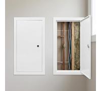 Trampilla de Inspección para Paneles de Yeso, Puerta de Inspección con Apertura a Presión,100-600mm Panel de Acceso Metálico para Paredes Techos, Resistente y Fácil de Instalar(White,200x500 mm)