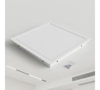 Trampilla de Revisión para Techo Pladur, Puerta de Inspección de Aluminio, Tapa de Registro Techo Desmontable, Panel de Acceso para Fontanería y Electricidad(White,65x85cm)