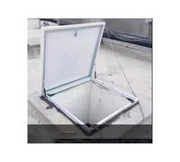 Trampilla De Seguridad Impermeable Para Techo Con Apertura De 90° Y Pestillo Trampilla De Acceso Al Techo Para Propiedades Residenciales Y Comerciales(55x50cm/21.7x19.7in)