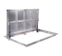 Trampilla de suelo Aluminio 700 mm x 1300 mm(P) Tapa de Registro Tapa de Pozo Puerta de Inspección Tapa de Escotilla