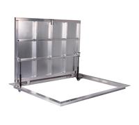 Trampilla de suelo Aluminio 900 mm x 1300 mm(P) Tapa de Registro Tapa de alcantarilla Puerta de Inspección Tapa de Pozo
