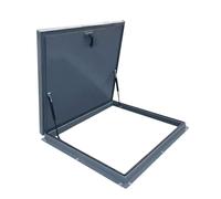 Trampilla de Suelo Puerta de seguridad trampilla de acceso a tejado, puerta acceso aleación aluminio antirrobo, tapa salida tejado para mantenimiento tejados(W 20in/50cm,L 34in/85cm)