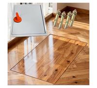 Trampilla de Suelo Puerta de sótano invisible de gran tamaño, trampilla de acceso empotrada for sótano, bodega, espacio de acceso y suelo de madera, capacidad de carga: 500 kg.(105x65cm/41x26in)