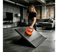 Trampilla de suelo sótano Cubierta De Escotilla De Piso Pintable, Escotilla De Piso Empotrada Puertas De Sótano, Cubierta De Apertura De Acceso Al Piso De Espacio(Lxw 42x20in)