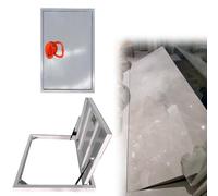 Trampilla de suelo sótano Cubierta De Piso De Trampilla De Escape Para Espacio De Acceso, Sótano Apertura Abridor De Ventosas, Marco De Acceso De Acero Para Sótano Interior(LXW 50X24IN/127X61CM)