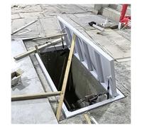 Trampilla de suelo sótano Cubierta Piso Azulejo invisible grande para puerta de acceso al sótano, interior de sótano de arrastre, cubierta de escotilla de piso empotrada(L 36 x W 26 in(91x66cm))