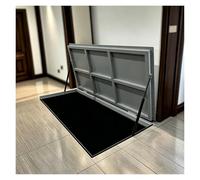 Trampilla de suelo sótano Cubierta Piso Puerta de acceso exterior para sótano, de montaje en suelo, impermeable, sin juntas, discreta, para sótano, resistente, oculta(Black,LXW 142x102cm/56x40in)