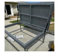 Trampilla de suelo sótano Cubierta Piso Puerta De Escotilla De Acceso Al Piso De Montaje Empotrado Para Exteriores, Kit De Puerta De Sótano Invisible Sin Costuras(Black,LXW 1300x750mm/51.2x29.5in)